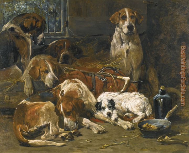 Unknown Artist New Forest Hunt Dogs